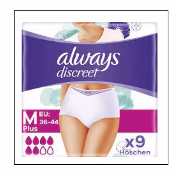 Always Discreet – Protective Pants 9 Pieces Always Discreet Medium
