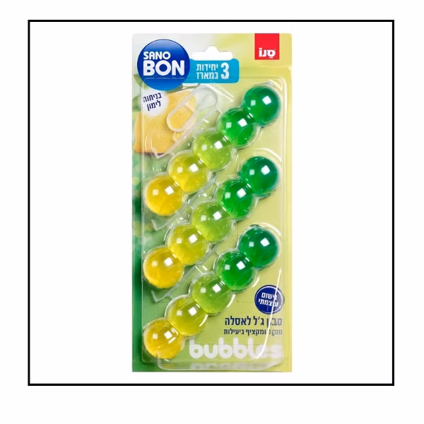 سانوبون RINGS منظف مرحاض حلقات برائحة الليمون ثلاثي