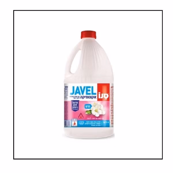 سانو جافيل كلور للتنظيف والتعقيم برائحة الوردة البيضاء 4 لتر