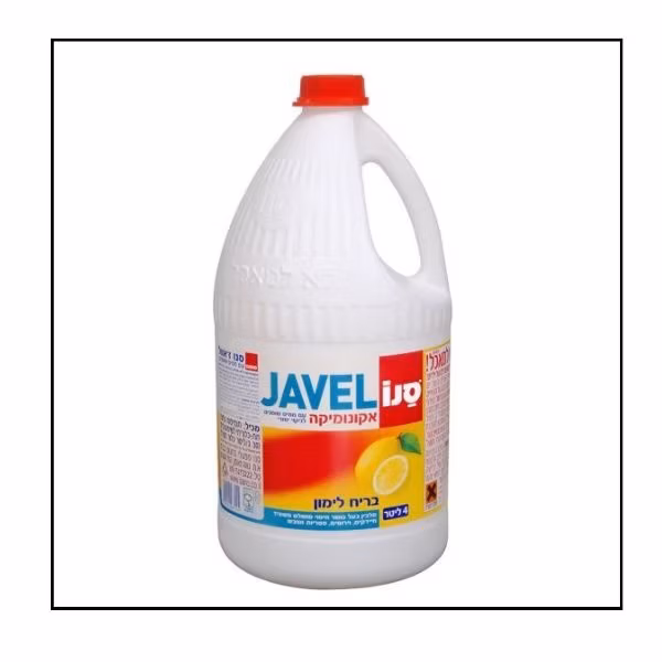 سانو جافيل – مبيض كلور معطر برائحة الليمون – 4 لتر، مطابق للمواصفات القياسية