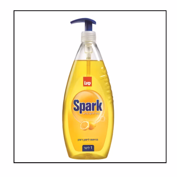 سانو سبارك – سائل جلي برائحة الليمون مع مضخة 1 ليتر - تركيز 24%