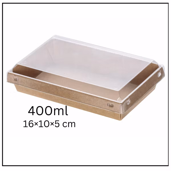 غطاء لعلبة كرتون كرفت بني – 400 مل – كرتونة 300 قطعة – بدون علبة