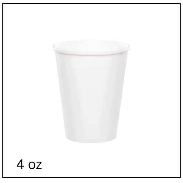 كاسة كرتون – اسبرسو – أبيض – حجم 4 oz – كرتونة 1000 حبة – PACIFIC