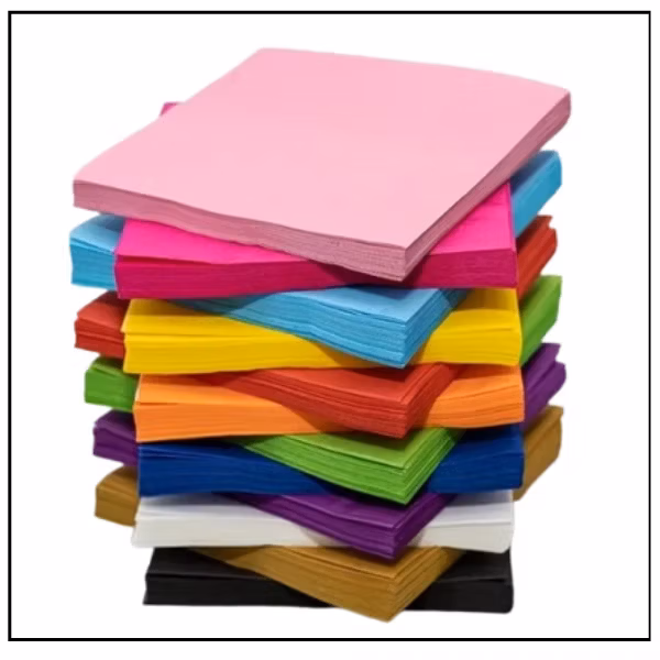 ورق سفرة فانسي ملون – 33×33 سم – طبقة واحدة – مطوية 1/4 –ربطة 100 قطعة