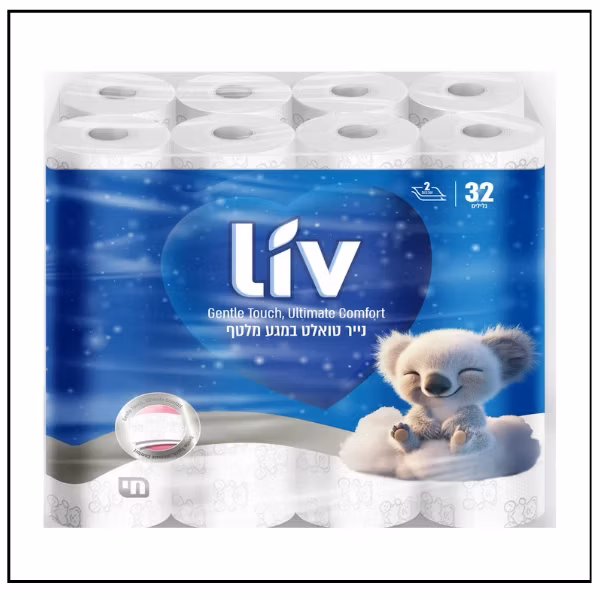ليف تواليت طبقتين – 32 رول LIV