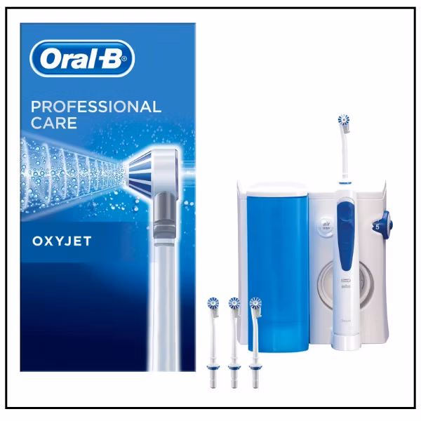 جهاز تنظيف الفم اورال-بي OxyJet – تنظيف بالماء والهواء