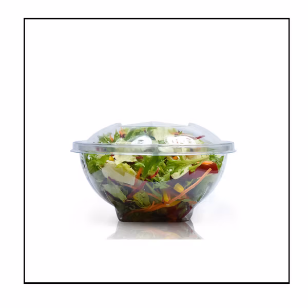 علبة سلطة قبة بلاستيك 250 مل – كرتون 400 حبة (SLR)